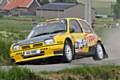 Steve Brown in his Nissan Micra kit car in action at Wervik