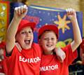 St John Fisher RC Primary School pupils Ethan Williams and Joseph Bromfield