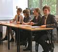 Hollingworth Academy Debate Team: Carenza Spence, Owen Cross, Maeve Glenn and Aiden Cross