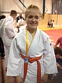  Serena Cape from Rochdale Judo Club with her Gold medal 