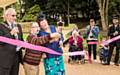 Rochdale’s Mayor and Mayoress opening the Cherwell Wellbeing Garden and Farm with Mark Tomkins