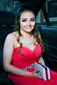 Bethany Rigg on her way to the prom in a chauffeur driven Mercedes E250 provided by Junction 21