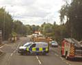 Man and woman injured after a major road incident outside Cardinal Langley RC High School in Middleton