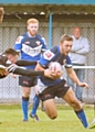 Try scorer Rhys Carruth - Mayfield v Featherstone Lions