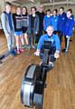 Club President Keith Lawton with members of Hollingworth Lake Rowing Club