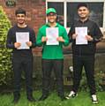 Beech House School pupils with their GCSE results