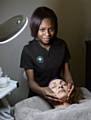 Ella Danleme who is now a beauty therapist, travelling the world on cruise ships