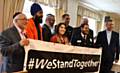 Members of Rochdale Borough's Multi-Faith Partnership at the ‘We Stand Together’ event