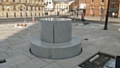 Gracie Fields statue: solid granite plinth in place