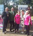 The Annual Pink Promenade Sponsored Walk with The Mayor, Ray Dutton and Mayoress, Elaine Dutton and the President of Littleborough RUFC, David Rawlinson