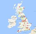 Drowning locations across the UK, some marked were incidents with multiple drownings