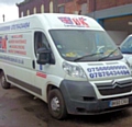 The stolen van - which has since been recovered