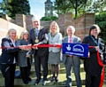 Liz McInnes MP, Councillor June West, Mayor and Mayoress Ian and Christine Duckworth, Malcolm Allen and Sue Oakley 