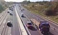 The M62 smart motorway near Rochdale