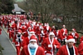 Santa Dash or Dawdle, Sunday 11am - the unseasonal sight of people supporting Springhill Hospice