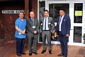 Heidi Tombling (centre manager Tudor Court) Councillor Billy Sheerin (assistant cabinet member for adult services), Steve Taylor (MD of the Bury & Rochdale Care Organisation at the Pennine Acute Hospitals NHS Trust) and Councillor Iftikhar Ahmed (cabinet member for adult services)