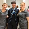 Samantha Collins and Stacey Cummins with Barclays Business Manager, Rachel Whalen