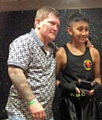 Ricky Hatton with Samyan Khan