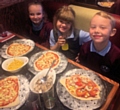 St John with St Michael children make pizzas at Frankie and Bennys