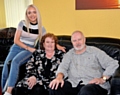 Georgina Dalton with her grandparents David and Margaret Tierney