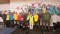 Members of the Chairzam Life Fitness gym walked from Blackpool to Rochdale