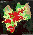 The Rochdale district as shown by the Co-ordination of Information on the Environment project (CORINE)