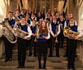 Rochdale Youth Band, soloist Ellie Warren (front centre)