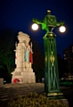 The 1920s lights have been restored in Rochdale Memorial Gardens