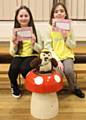 Runner-up Brownie of the Year Jennifer Deakin with  Brownie of the Year Ameilia Reynolds