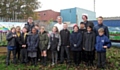 Richard O'Neill and Julianne Joyce from the Canal and River Trust Year 5 Children and teachers from Castleton Primary, St Edwards and St Gabriels