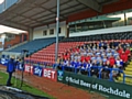 Hornets' club photographer Jackie Meredith takes the team photo