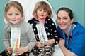 Dr Rachel Isba, Consultant in Paediatric Public Health Medicine at The Pennine Acute Hospitals NHS Trust with children during a dental health week