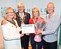 Mr and Mrs Shaw, with the Mayor and Mayoress of Rochdale, were thanked for their 15 years' as foster carers