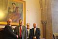 Mayor Ray Dutton, Dr Ravi Sharma, consultant physician, Pennine Acute, Angela Greenwood, membership and engagement manager, Pennine Acute and Gavin Barclay, assistant chief executive, Pennine Acute