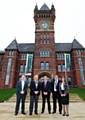 Mayor Ray Dutton, sales manager Andy McLean, director in charge Chris Kershaw, project manager Andy Clarke and sales director Diane Finch