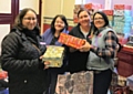 Angie's Angels shoe box and veterans hamper