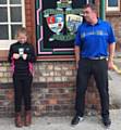 Emily Halstead with her coach Rob Main from Rochdale Golf Club