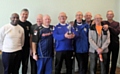 Rochdale AFC’s Walking Football team, Rochdale Strollers, David Brooks fourth from right 