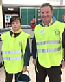 Rotary Club of Heywood and St Johns Scouts at the Morrison bag pack and bucket collection