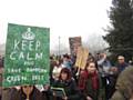 'Save Bamford' green belt ramble in protest of the original Greater Manchester Spatial Framework (GMSF) plans in 2017