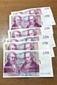 Fake £50 notes