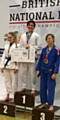 Sophie Cox won Gold at The British National Pro Championships in the adult blue belt u-62k category