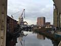 Ordsall Chord Bridge linking Manchester Piccadilly and Victoria stations during construction