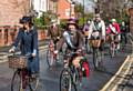 Women on Wheels suffragette ride