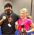 Saddee Khan with Allana Shaw, Hamer Amateur Boxing Club