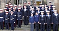 Rochdale Sea Cadet Corps on Remembrance Sunday 2016 outside the Town Hall