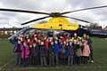 The police helicopter proved popular