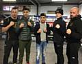 Queensway ABC: David Hodkinson with Zain Ahmed, Ahid Khan, Joe Crawford and John Finnerty