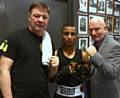 Steven Connellan, Shahruf Ali and former British Bantamweight and European and Commonwealth Featherweight Champion Billy Hardy 
