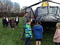 RAF helicopter visits All Souls' CE Primary School